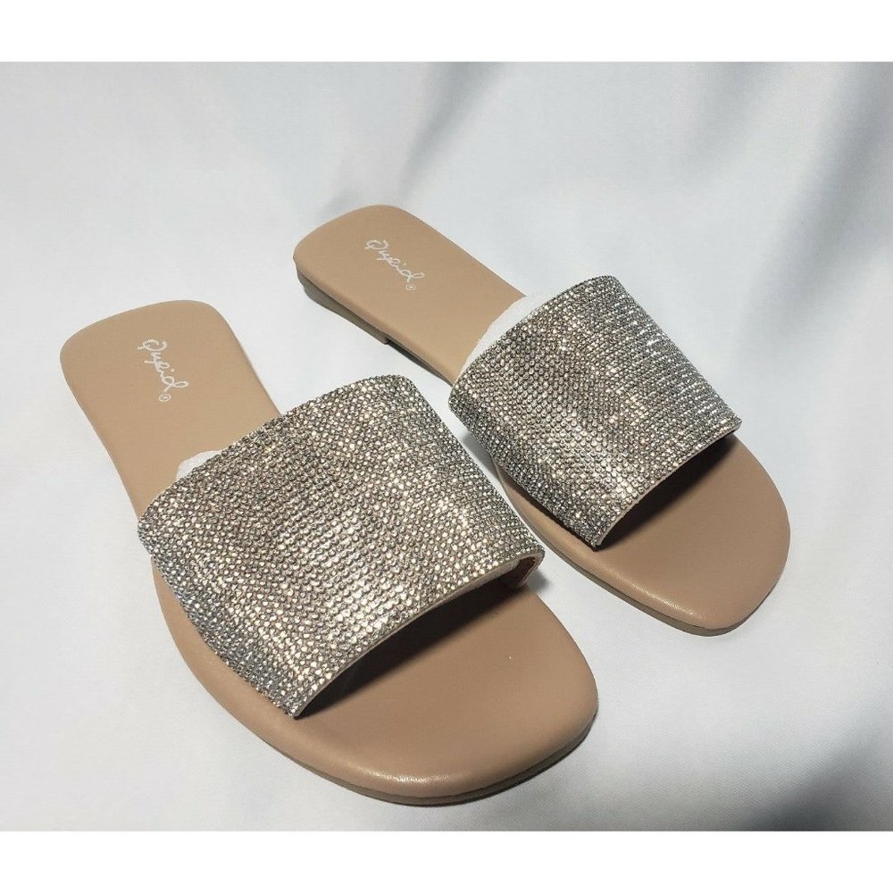 New Qupid Rhinestone Crystal Slides - Picture 2 of 6